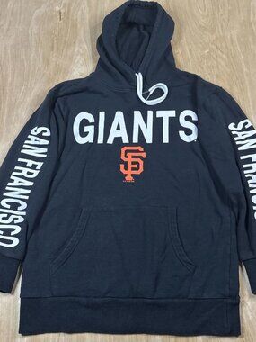 San Francisco Giants Hoodie Medium GIII Sports Carl Banks SF Logo Black Pullover